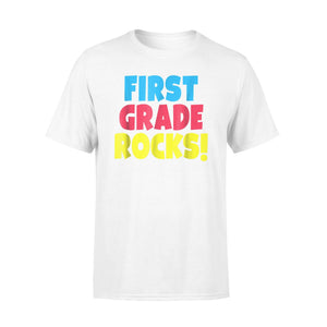 First Grade Rocks Funny Gift For A 1st Grader T-Shirt