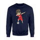 Dabbing Soccer Boy Tunisia Jersey - Tunisian Football Sweatshirt