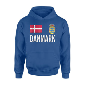 Denmark Soccer Football Jersey Styled Hoodie