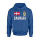Denmark Soccer Football Jersey Styled Hoodie
