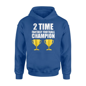 2 Time Back To Back Fantasy Football Champion Gift Hoodie