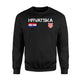 Hrvatska  Croatian Flag Croatia Soccer Jersey Style  Fleece Sweatshirt