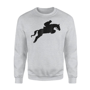 Cute English Riding Hunter Jumper Girl Riding Horse Sweatshirt