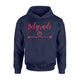 Belgrade Love Heart Handwriting Style Hoodie