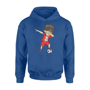 Dabbing Soccer Boy Peru Jersey Peruvian Football Hoodie