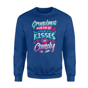 Grandmas Never Run Out Of Kisses Or Candy Sweatshirt