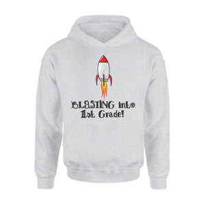 Blasting Into First 1st Grade Shuttle Rocket Launch Hoodie