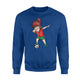 Dabbing Soccer Girl Morocco Jersey - Moroccan Football Sweatshirt
