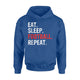 Eat Sleep Football Repeat Hoodie