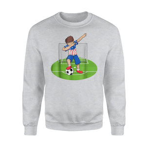 Dabbing Soccer Boy  American USA Football Boys Sweatshirt