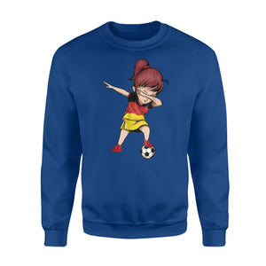 Dabbing Soccer Girl Germany Jersey - German Football Sweatshirt