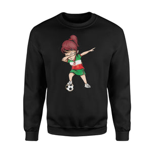 Dabbing Soccer Girl Iran Jersey - Iranian Football  Sweatshirt