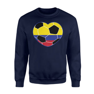 Colombia Soccer Ball Heart Jersey Colombian Football Sweatshirt