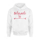 Belgrade Love Heart Handwriting Style Hoodie