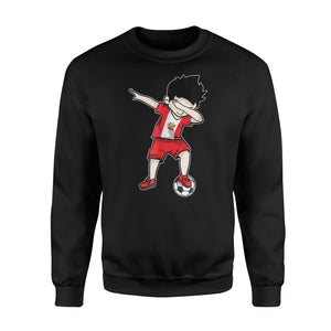 Dabbing Soccer Boy Peru Football Peruvian Gift Sweatshirt