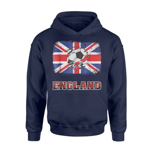 England Flag World Soccer Football Fan Hoodie