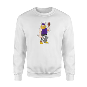 Funny Viking With A Football Skol To Minnesota Sweatshirt