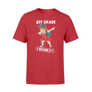 Dabbing Girl Graduation 1st Grade And Nailed It T-Shirt