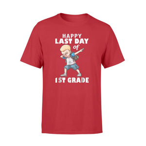 Funny Boy Dabbing Happy Last Day Of 1st Grade T-Shirt