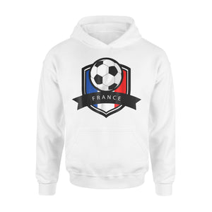 France Soccer Ball French Flag Football Hoodie
