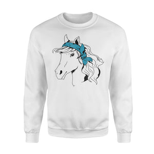 Horse Bandana For Horseback Riding Horse Lover Sweatshirt