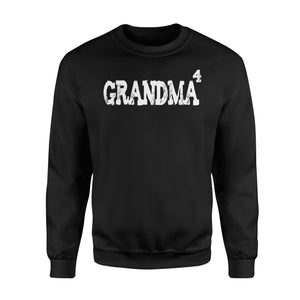 Grandma Squared Fourth Time 4 Kids Grandkids Sweatshirt