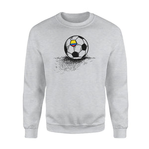 Colombia Soccer Ball Flag Jersey Colombian Football Sweatshirt