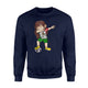 Dabbing Soccer Girl Mexico Jersey - Mexican Football Sweatshirt