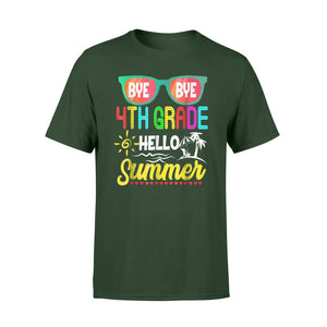 Funny Glasses Bye Bye 4th Grade Hello Summer Graduate T-Shirt