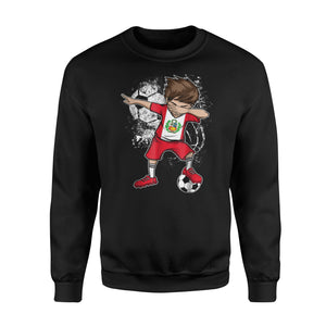 Dabbing Boy Peru Soccer Jersey Peruvian Football  Sweatshirt
