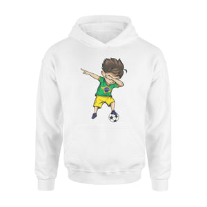 Dabbing Soccer Boy Brazil Jersey Brazilian Football Hoodie