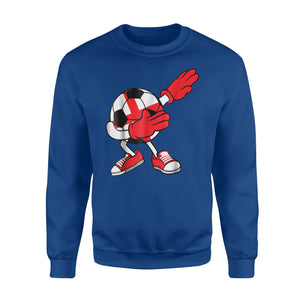 Dabbing Soccer Ball England Jersey - English Football  Sweatshirt