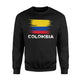 Colombia Colombian Flag Sport Soccer Football Gift Sweatshirt