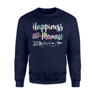 Happiness Is Being A Mamaw Cute Womens Grandma Sweatshirt
