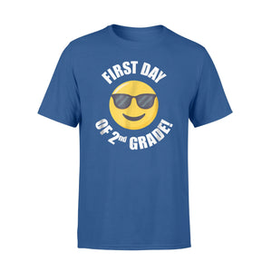 First Day Of Second 2nd Grade Emoji For Boys Girls T-Shirt