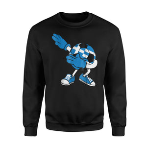 Dabbing Soccer Ball Greece Jersey - Greek Football Sweatshirt