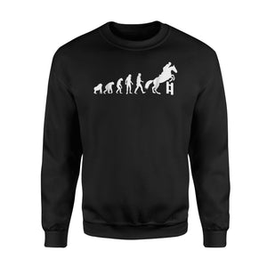 Evolution Horse Jumping Horseback Riding Equestrian Sweatshirt