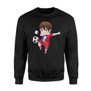 Dabbing Soccer Boy France Football  French Gift Sweatshirt