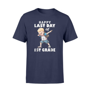 Funny Boy Dabbing Happy Last Day Of 1st Grade T-Shirt