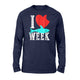 Novelty Graphic I Heart Shark Week Unisex Long Sleeve T-Shirt