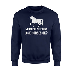 Funny Cute Horse Gift Men Women Teens Sweatshirt
