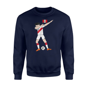 Dabbing Soccer Peru Peruvian Football Flag Jersey Sweatshirt