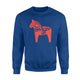 Dala Horse Hoodie Dalarna Swedish Sweden Sverige Gift Sweatshirt