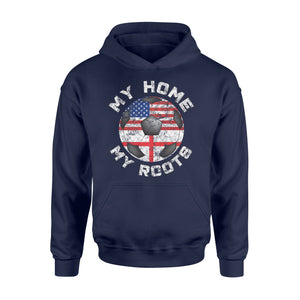 England Football Vintage Soccer Fan Home Roots Hoodie