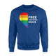Free Grandma Hugs Rainbow Heart Sweatshirt