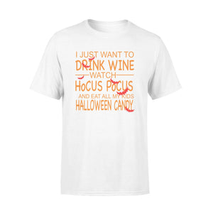I Just Want Drink Wine Halloween Mom T-shirt