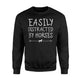 Easily Distracted By Horses Animal Pet Lover Gift Sweatshirt