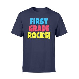 First Grade Rocks Funny Gift For A 1st Grader T-Shirt