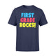 First Grade Rocks Funny Gift For A 1st Grader T-Shirt