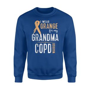 COPD Awareness Grandma COPD Awareness Ribbon Sweatshirt